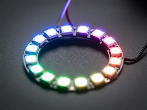 Neopixel Ring X Rgb Led With Integrated Drivers Id