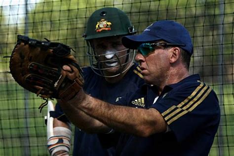 Brad Haddin Bats During A Net Session Espncricinfo