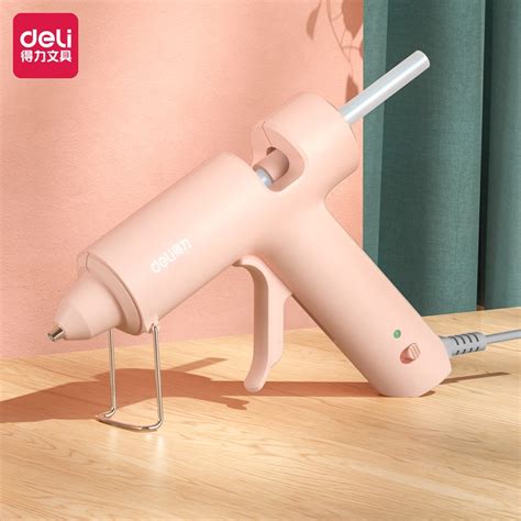 Jual Deli Hot Melt Glue Gun Lem Tebak W W V Warna Pastel Dengan Refill Pcs X