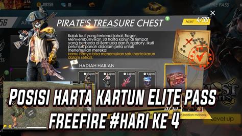 Lokasi Harta Karun Freefire Berhadiah Elite Pass Youtube