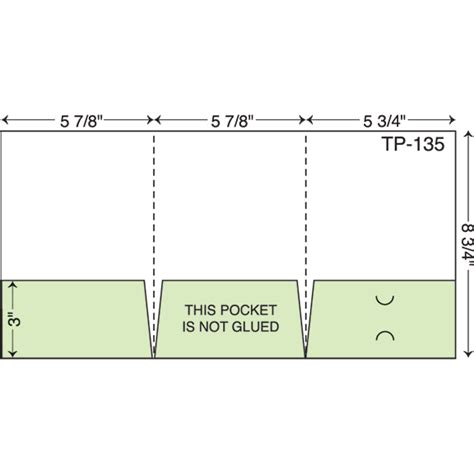 Custom Printed Tri Panel Presentation Folders Style TP 135 6x9 Small