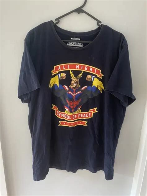 MY HERO ACADEMIA All Might Symbol Of Peace T Shirt 2Xl EUR 18 11