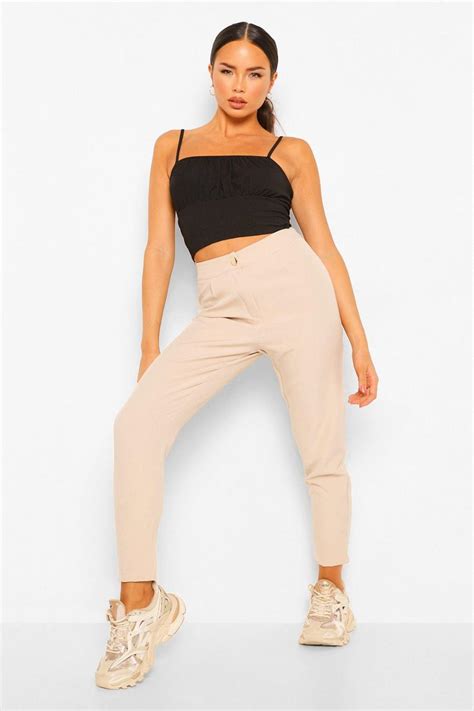 Womens Tailored Trouser Boohoo Uk