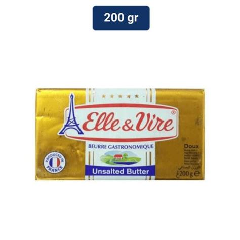 Jual Elle Vire Butter Packets Unsalted 200 Gr Shopee Indonesia