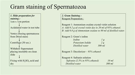 Confirmatory Test For Semen Identification Ppt