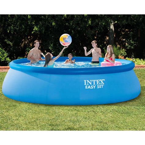 Intex Eh Eg Ft Round Inflatable Above Ground Swimming