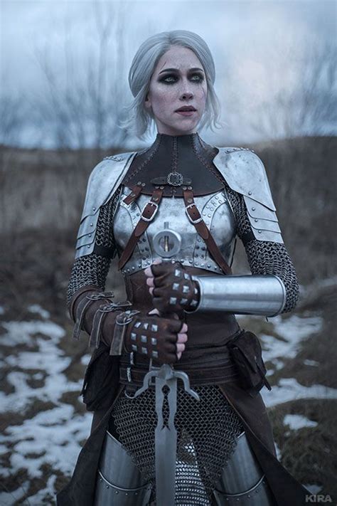 Ciri From The Witcher 3 Redesign Cosplay Female Armor Lady Knight Armadura Medieval Medieval