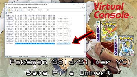 Tutorial Pokemon Goldsilver Vc 3ds Save File Import Youtube