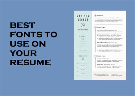 Professional Resume Font