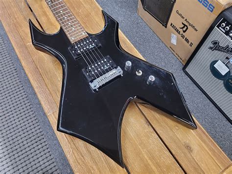 B C Rich Bronze Series Warlock Black Reverb