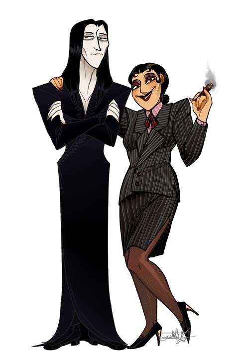 Tim Burton Pretty Art Cute Art Gomez And Morticia Gomez Addams