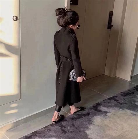 Mihkalev/плащ-Тренч для девочек-подростков, детское осенне-зимнее ...