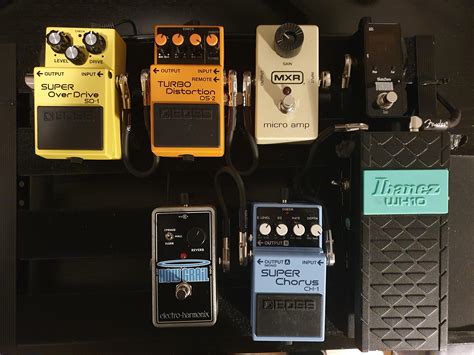 My Frusciante Inspired Pedalboard Is Coming Along Sd 1 And Holy Grail