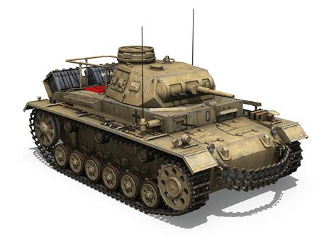 PzBefWg III Ausf E DAK 3D Model CGTrader