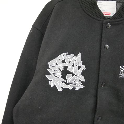 1円 良好 国内正規 Supreme 21aw 21fw Support Unit Varsity Jacket サポートユニット バーシティ