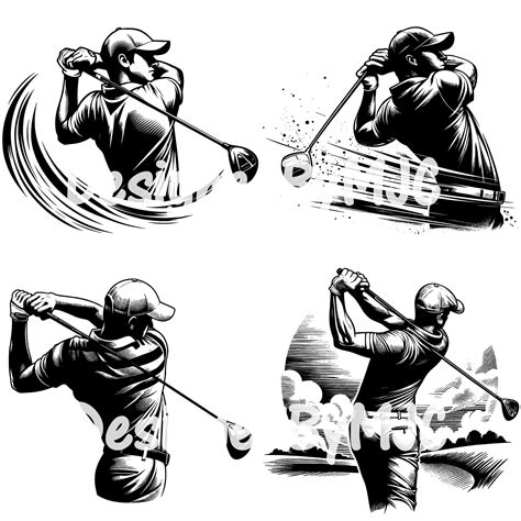 Golf Svg Bundle And Png Files Golfing Svg Vector Golfer Svg Golf Ball