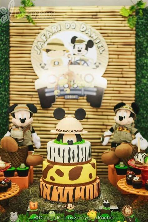 Mickey Safari Birthday Party Ideas Photo 6 Of 11 Safari Birthday