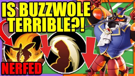 How STRONG Is BUZZWOLE Really After The NERFS Pokemon Unite YouTube