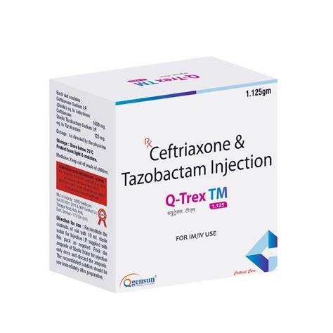 Ceftriaxone 1gm Tazobactam 125 Mg Injection 1 125 Gm At Rs 204 Vial In