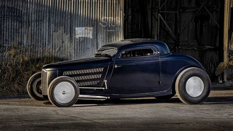 New York Rolling Bones Hot Rod Shop Ford Three Window Fenderless Coupe