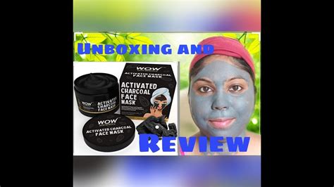 Wow Activated Charcoal Face Mask Honest Review Unboxing Youtube