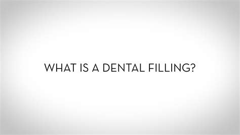 What Is A Dental Filling Dental Clinic