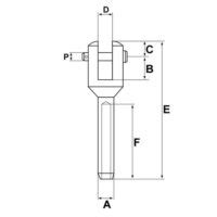 Machined Fork Terminal Cables Estructurales