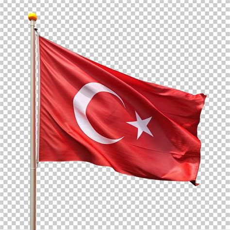 Premium Psd Turkish Flag On Transparent Background