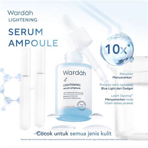 Jual WARDAH Lightening Facial Serum Ampoule 30ml Shopee Indonesia