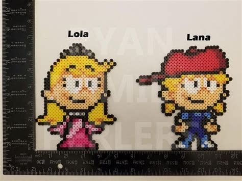 Loud House Perlers Free U S Shipping Etsy Bead Art Perler Bead Patterns Diy Perler Beads