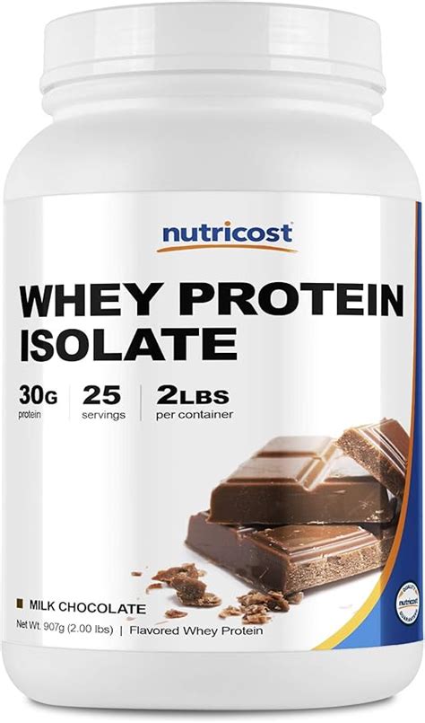 Nutricost Whey Protein Isolate Milk Chocolate 2lbs Dailynutriplus Llc