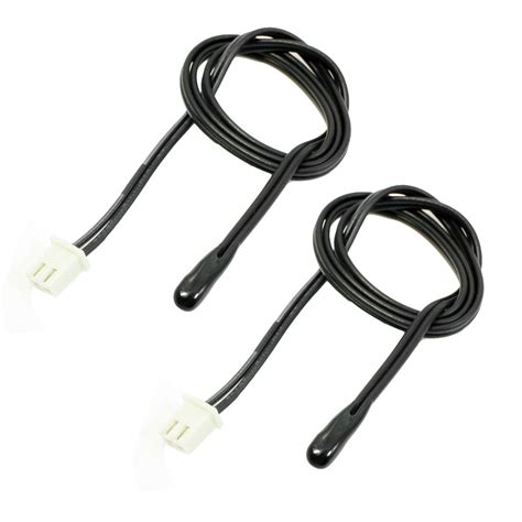 Uxcell 2pcs Temperature Sensor Epoxy Coated Probe 20K 16 Length For