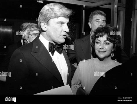 Elizabeth Taylor and husband Senator John Warner at the Filmex Tribute ...