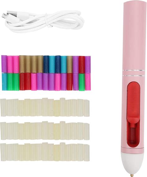 Mini Hot Glue Pen Cordless Mini Hot Melt Glue Gun Battery Powered USB Rechargeable Ceramic