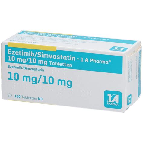 Ezetimib Simvastatin A Pharma Mg Mg St Mit Dem E Rezept