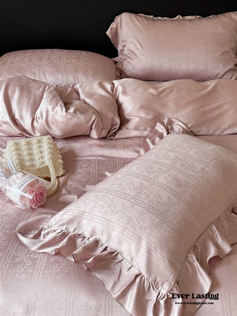 Coquette Tencel Silky Ruffle Bedding Set White Best Stylish Bedding Ever Lasting