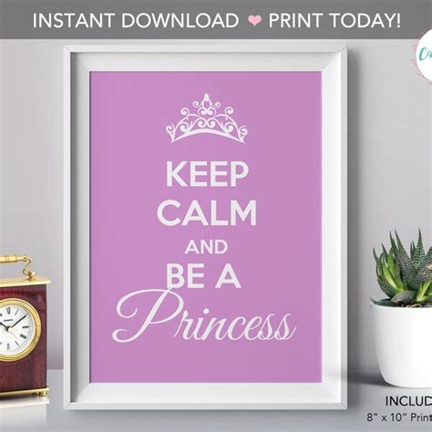 Keep Calm Princess Etsy