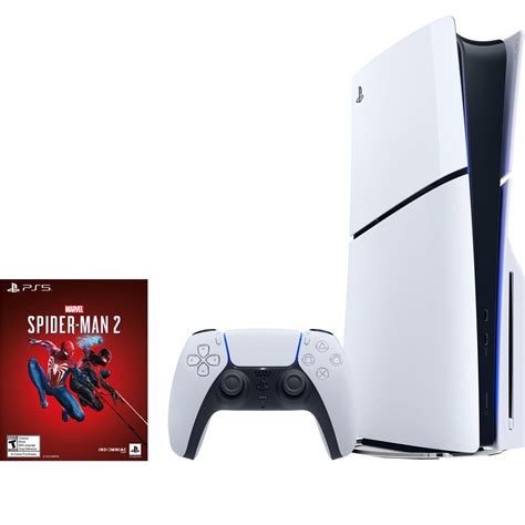 Active Military Veterans Sony PS5 Slim Disk Console W Spider Man 2 Bundle