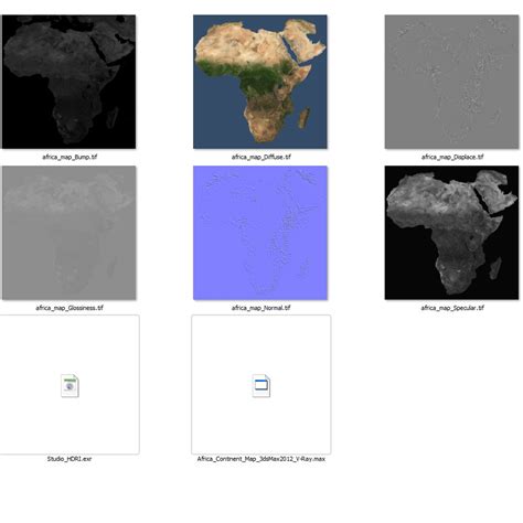 Africa Continent Map 3d Model 149 Max Fbx Obj Ma C4d Free3d
