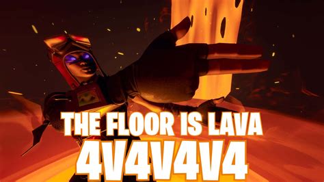 🌋4v4v4v4 The Floor Is Lava🌋 3353 6439 5260 By Ricketfps Fortnite Creative Map Code Fortnite Gg