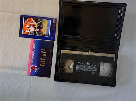 Vintage Walt Disneys Masterpiece Fantasia Vhs Clamshell With