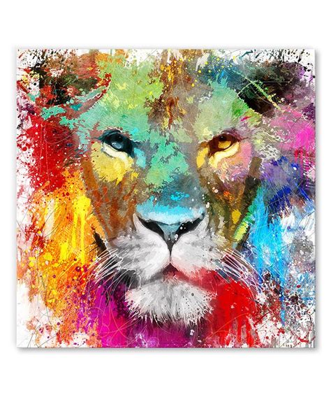 Tableau Lion Pop Art Tableau Deco Tableau Pop Art Peinture De Lion