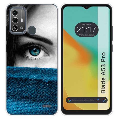 Funda Silicona Para Zte Blade A53 Pro Diseño Ojo Dibujos con Ofertas en