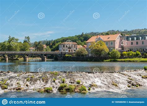 Vez River and Village of Arcos De Valdevez, Viana Do Castelo in Minho ...