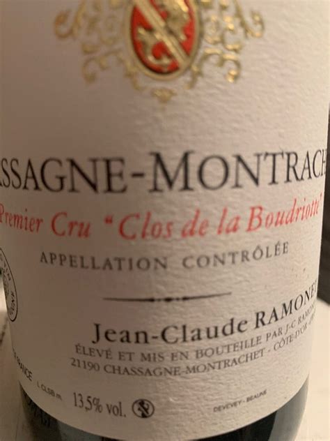 2018 Jean Claude Ramonet Chassagne Montrachet 1er Cru Clos De La