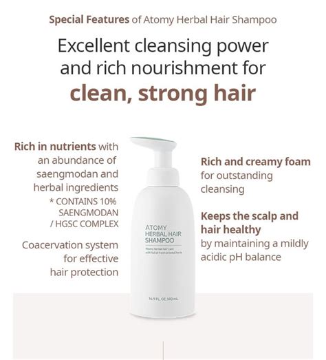 Atomy Herbal Hair Shampoo And Conditioner Body Cleanser Atomy