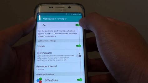 Samsung Galaxy S6 Edge How To Turn Repeat Notification Alert On Off Youtube