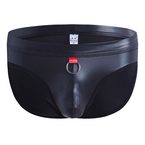 Männer PU Lederriemen schmeckt Bikini G string Boxer Briefs Unterwäsche Open Butt eBay