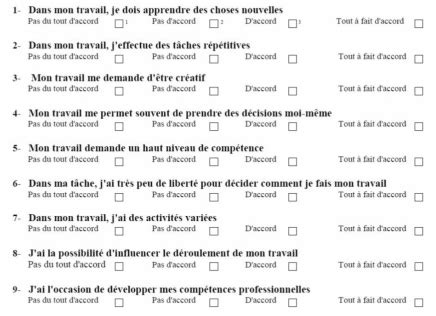 Exemple De Questionnaire Bien Être Au Travail hinatapedia