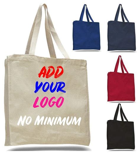 Custom Heavy Wholesale Canvas Tote Bags With Full Gusset Bagandtote